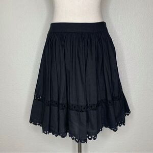 Forever 21 Vintage Black Crochet A-Line Skirt, Sz Small